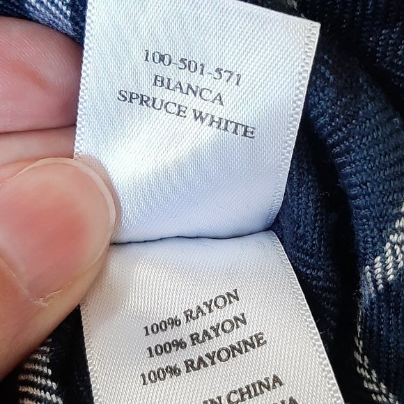 Rails Bianca Plaid Shirt Dress In Spruce White SZ XS - Picture 11 of 11